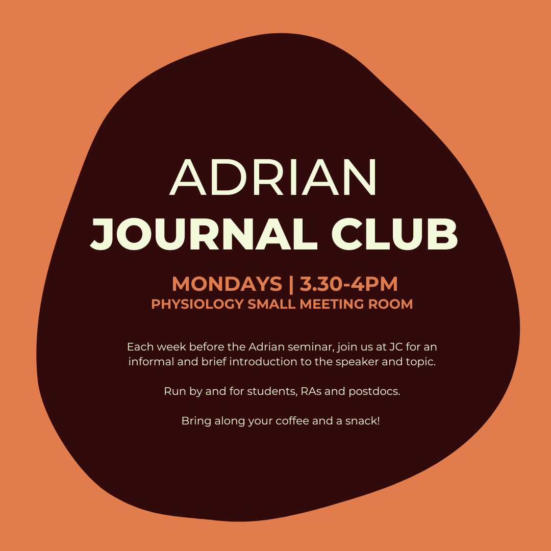 Adrian Seminar - Brain peptides with Simon Luckman on 24th November ...